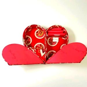 Authentic Vera Bradley Heart Jewelry Travel Case